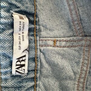 Zara Light Blue Denim Pants